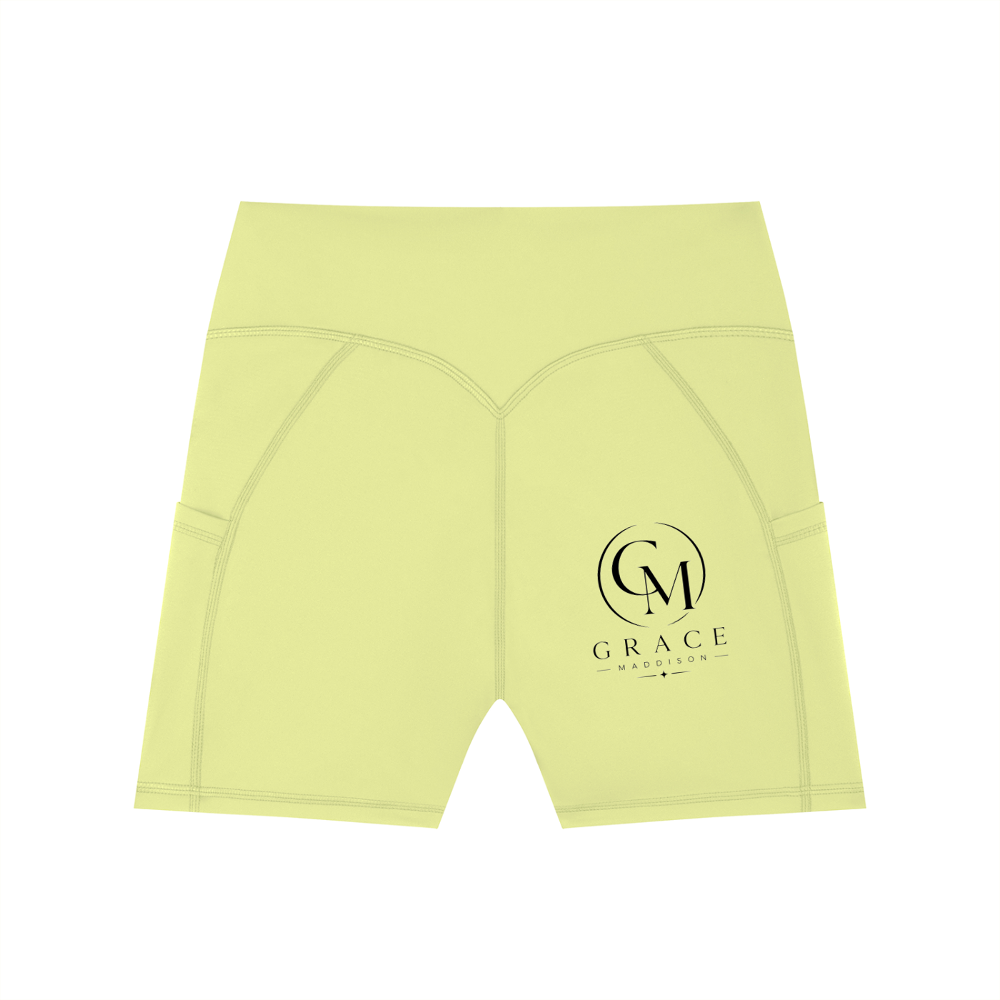 Women's High-Waisted Pocket Biker Shorts