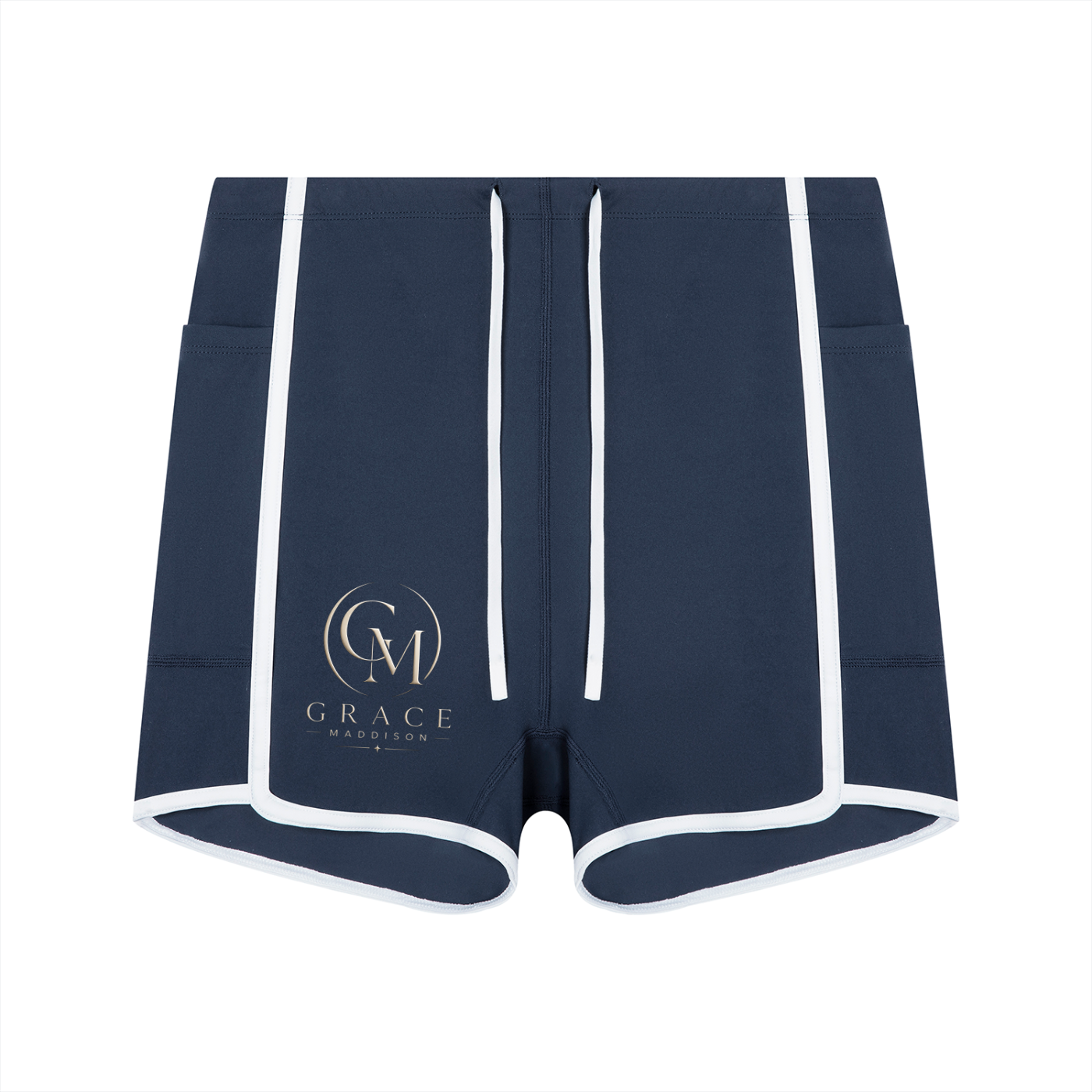 Women's High Rise Color Block Yoga Shorts