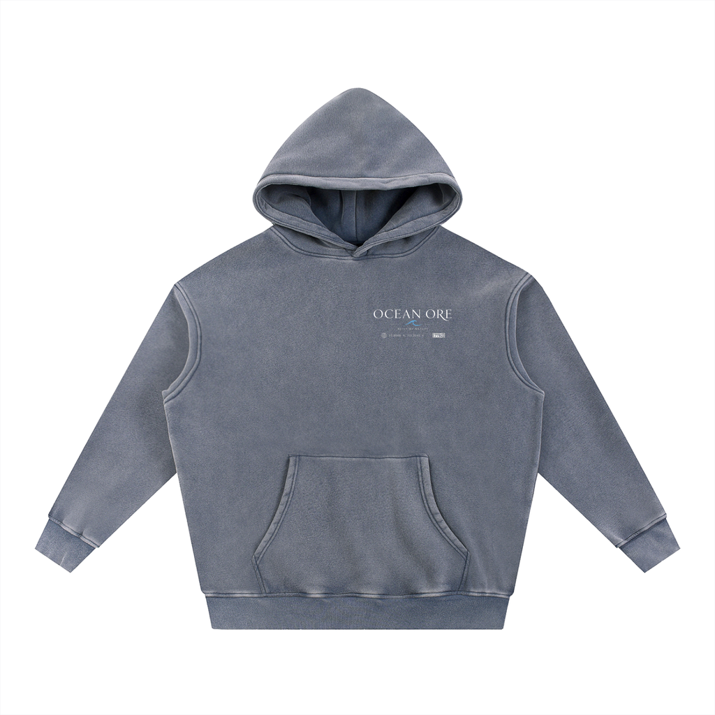 Alien Snow Wash Fleece Oversize Hoodie