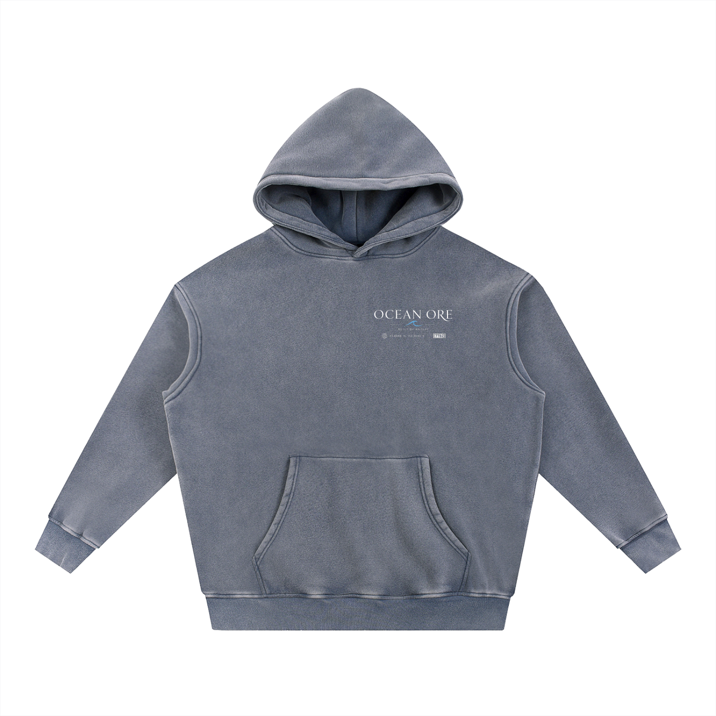Alien Snow Wash Fleece Oversize Hoodie