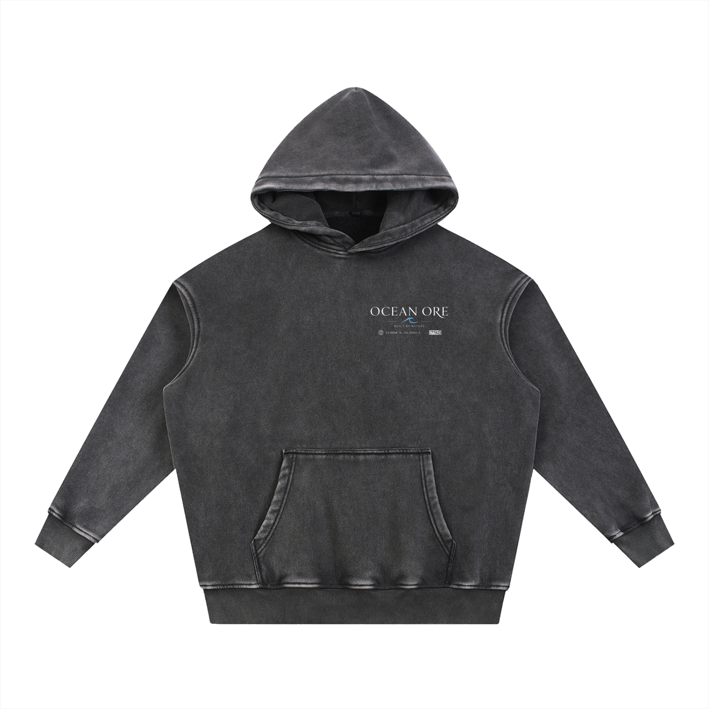 Alien Snow Wash Fleece Oversize Hoodie
