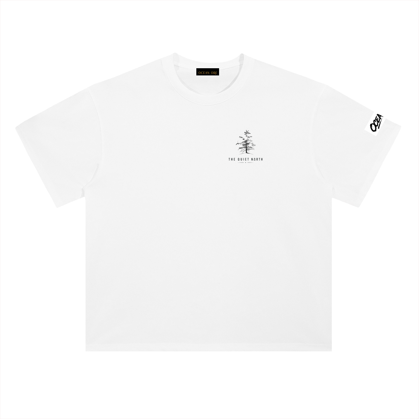 The quiet north Heavyweight Drop Shoulder Cotton T-Shirt