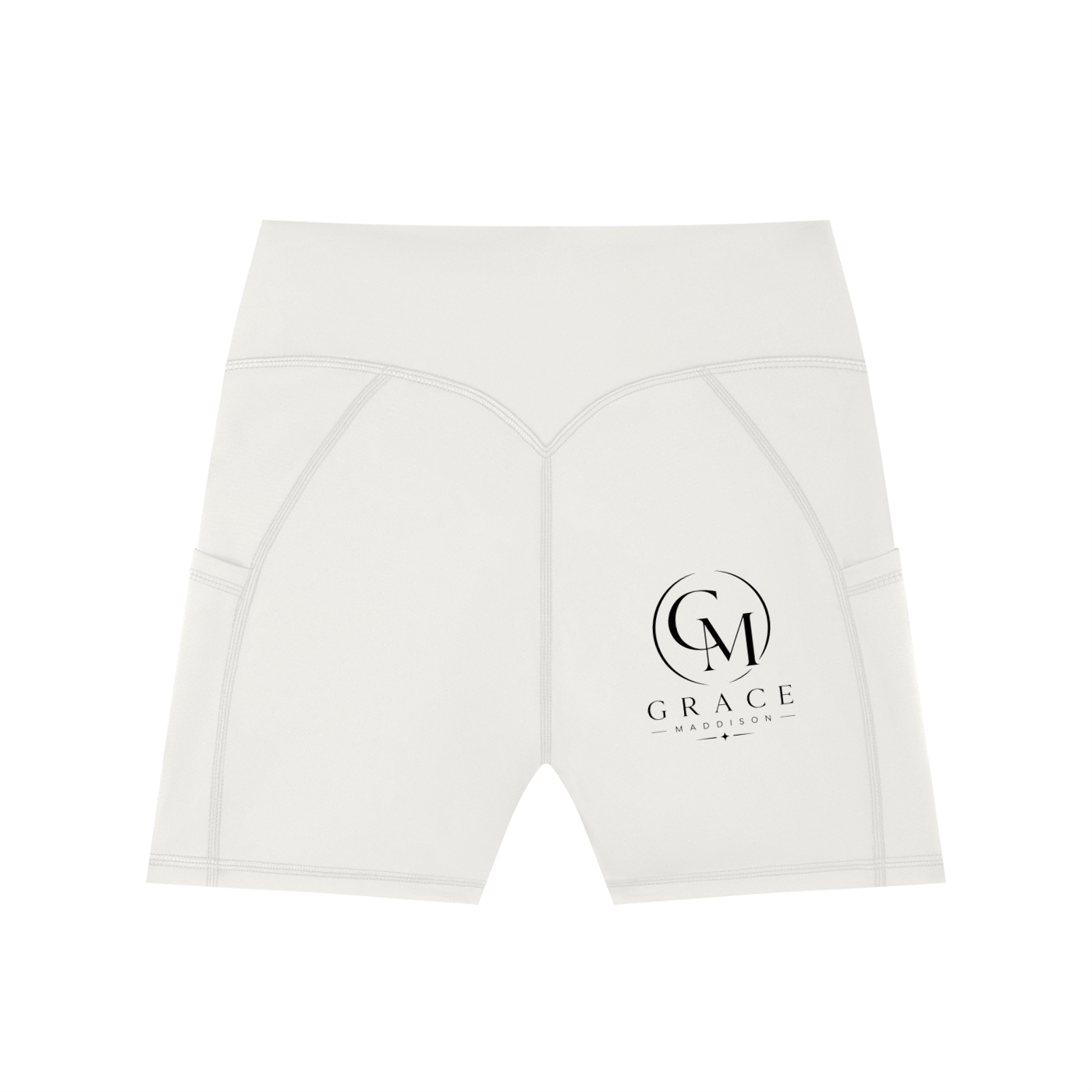 Women's High-Waisted Pocket Biker Shorts