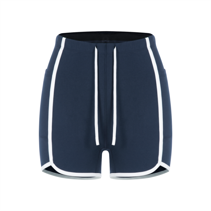 Women's High Rise Color Block Yoga Shorts